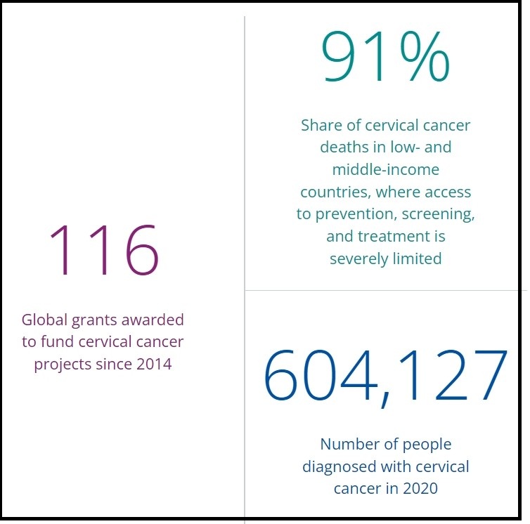 Graphic on cervical cancer elimination