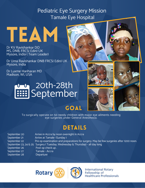 “Paediatric Eye surgery Mission “